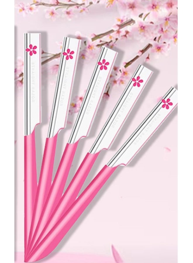 كاي ٣ شفرات حلاقة نسائية من كاي، مناسبة لشعر الوجه والجسم، باللون الأحمر - Image 1