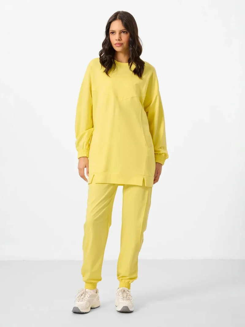 تومي لايف TOMMY Oversized Fleece Sweatshirt And Pants Set