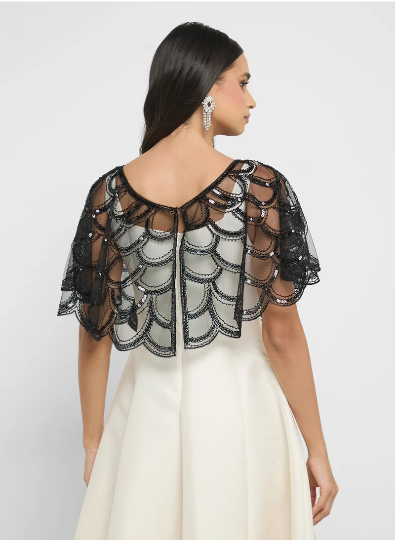 ايلا Embellished Sheer Top
