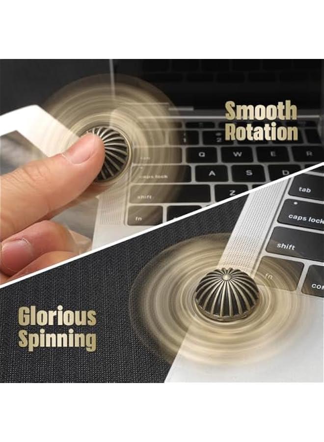 Arabest Sphere Fidget Spinner for Kids Adults, Metal Brass Orb Ball Toy for Stress Relief, Desk Decor for School Office, Birthday Stocking Stuffer Gift, Sensory Toy for Boys Girls (with Premium Case) - Image 4