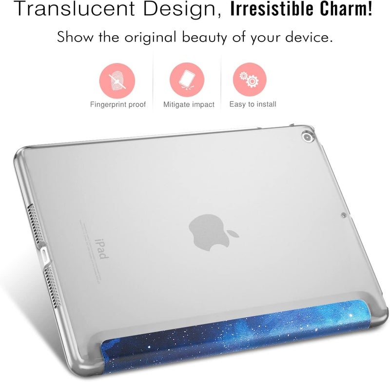Moca Compatible Smart Flip Cover Case for iPad 9.7 inch 2017 2018 iPad 5th 6th Generation A1893 A1954 A1822 A1823 Smart Case Cover (Starry Sky, iPad 9.7 inch 2017/2018 Launched) - Image 4