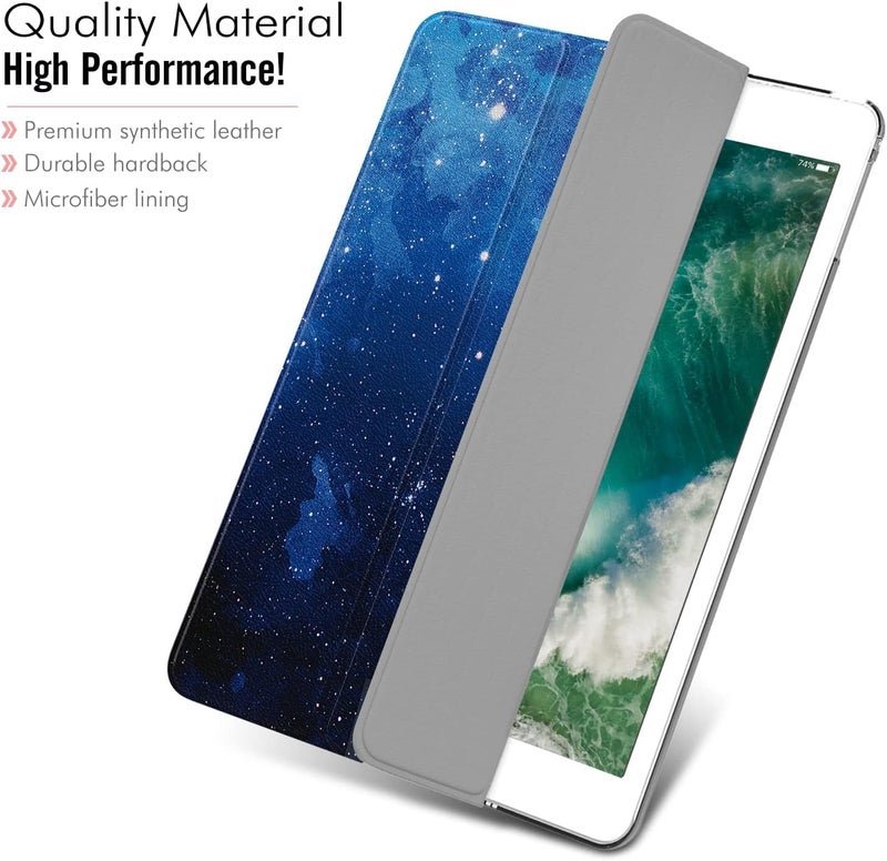 Moca Compatible Smart Flip Cover Case for iPad 9.7 inch 2017 2018 iPad 5th 6th Generation A1893 A1954 A1822 A1823 Smart Case Cover (Starry Sky, iPad 9.7 inch 2017/2018 Launched) - Image 5
