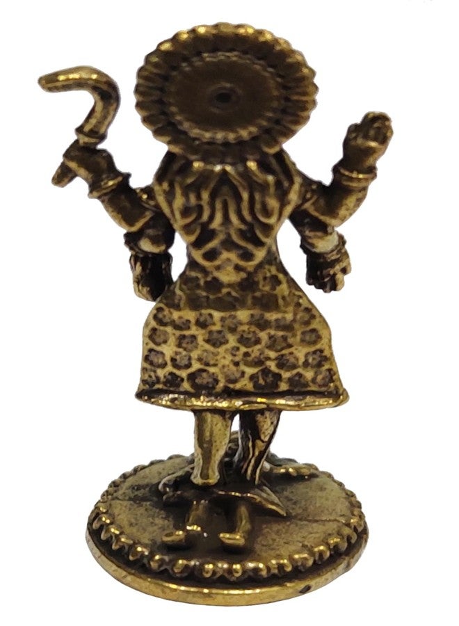 بيربلديب تمثال نحاسي مصغر نادر من Purpledip Kali Mahakali Bhadrakali Chamunda Devi: أيدول فريد من نوعه (12698Z18) - Image 5