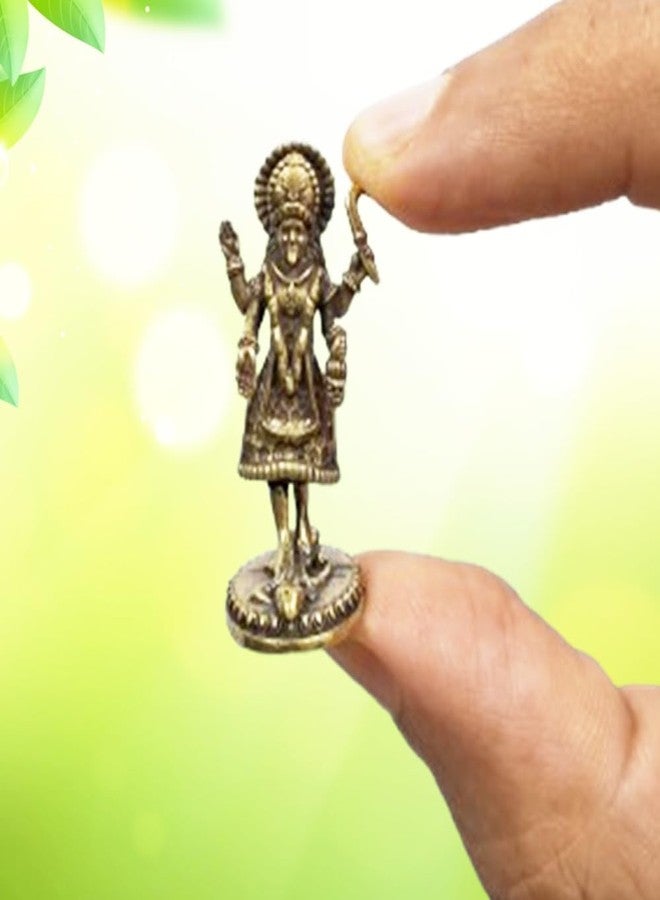 بيربلديب تمثال نحاسي مصغر نادر من Purpledip Kali Mahakali Bhadrakali Chamunda Devi: أيدول فريد من نوعه (12698Z18) - Image 1