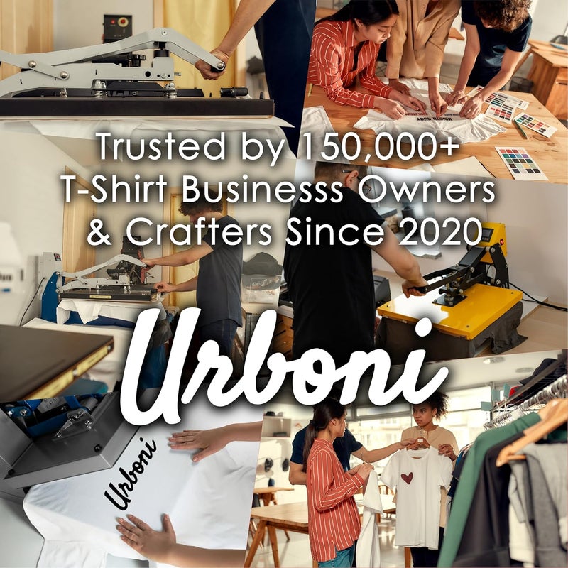 Urboni (مُحسّن - مقاس XL) دليل مسطرة التيشيرت لمحاذاة الفينيل - أداة قياس القميص لوضع التصميم المركزي، قالب DTF، شعار الصدر الأيسر، ملحقات لـ Cricut، مكابس حرارية للتسامي وكي HTV - Image 4