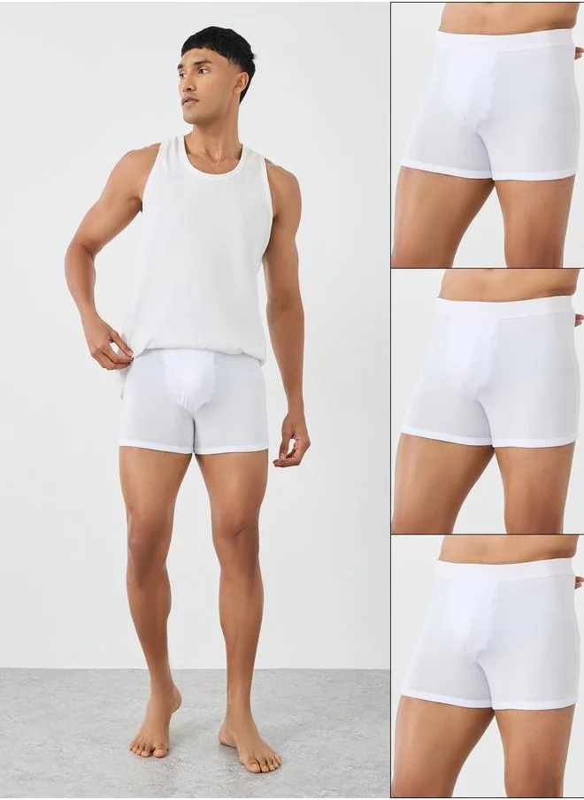 ستايلي Styli Pack of 3 - Cotton Stretch Trunks