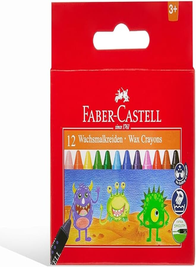 FABER-CASTELL Faber-Castell Wax Crayons - Set of 12