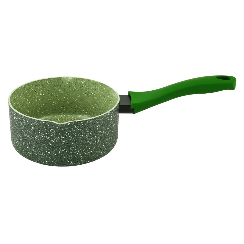 Prestige Granite Non-Stick Aluminium Milk Pan Green - Image 1