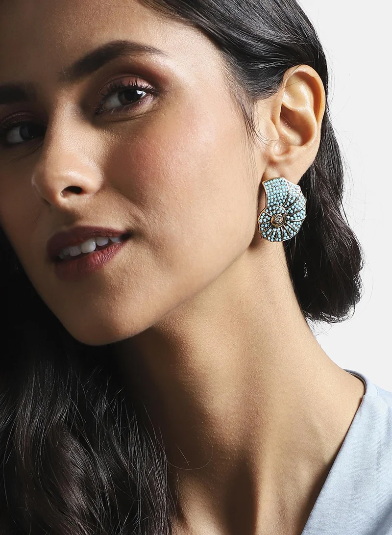 سوهي أقراط صدفة - أزرق فاتح