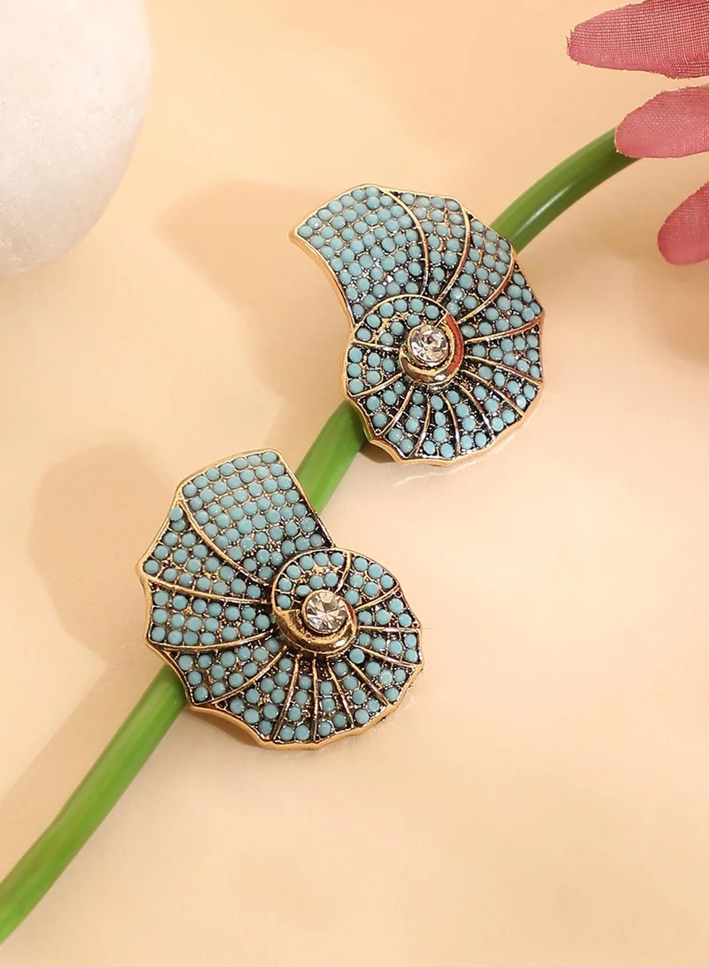 سوهي أقراط صدفة - أزرق فاتح