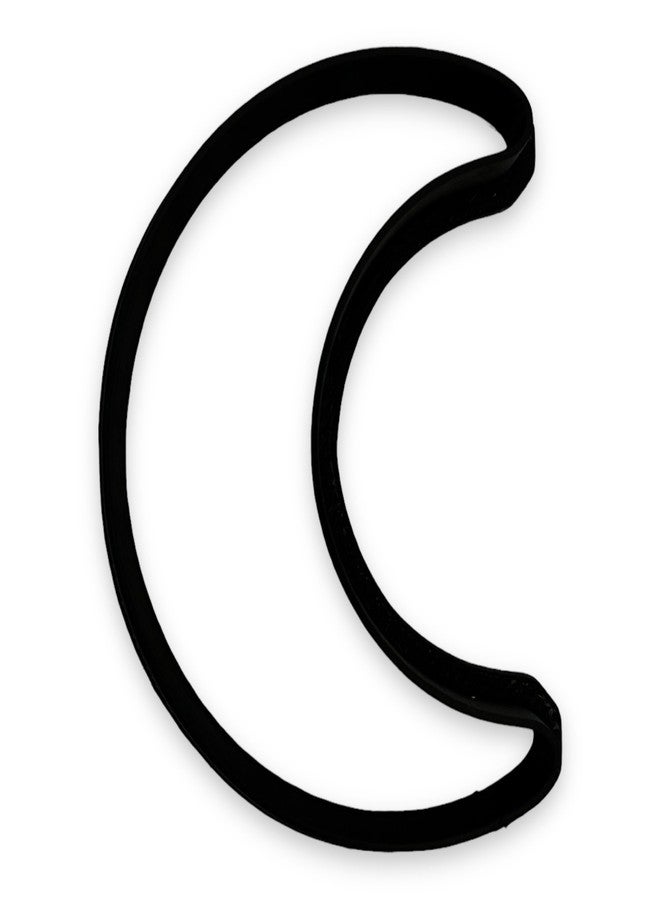 Bundle of Fun Crescent Moon Cookie Cutter with Easy Push Design, 3D Printed in USA (3.5 Inch) - Image 1