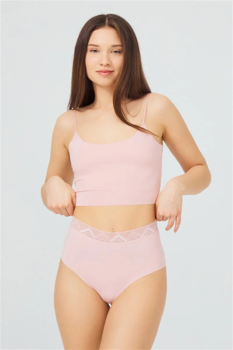 COTTONHILL Basic High Waist Laser Cut Bikini Panties 7 Pack