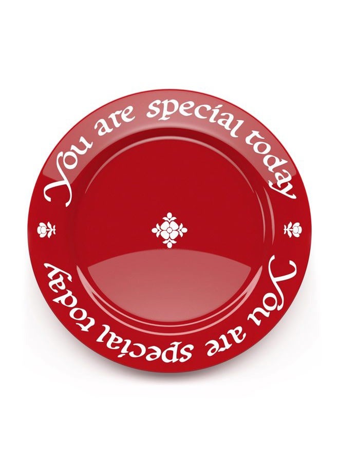 Waechtersbach Plate, You Are Special Today, Cherry Red - Image 1