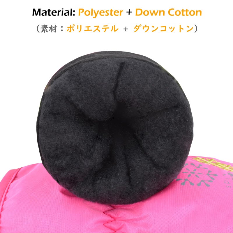 TRIWONDER Kids Gloves for Boys Girls Toddler Winter Ski Snow Mittens Windproof Waterproof Thermal Warm Gloves (S, Rose Red) - Image 3