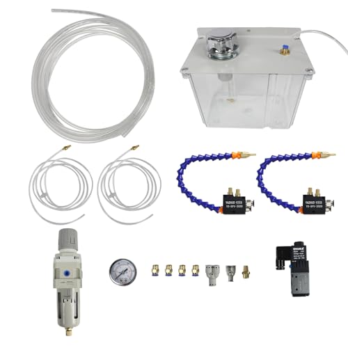 CNCTOPBAOS Cutting Cooling Spray PumpYSBPV3000 3L Oil Mist Sprayer Coolant Lubrication Spray System24V Solenoid ValveAir Filter Regulator for Cutting CNC Engraving Drill Milling Lathe Machine - Image 1