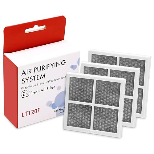 Funmit LT120F Refrigerator Air Filter Replacement for LG LT120F Kenmore Elite 46-9918 469918 9918 Replaces ADQ73214402 ADQ73214403 ADQ73214404-3 Pack - Image 1