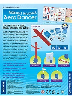 Thames & Kosmos Incredible Inflatable Aero Dancer Stem Experiment Kit ; Make Your Own 1Foot Tall Tube Dancer ; Explore Air Pressure Aerodynamics Gears & Circuits ; Handson Activities & Challenges  - Image 2