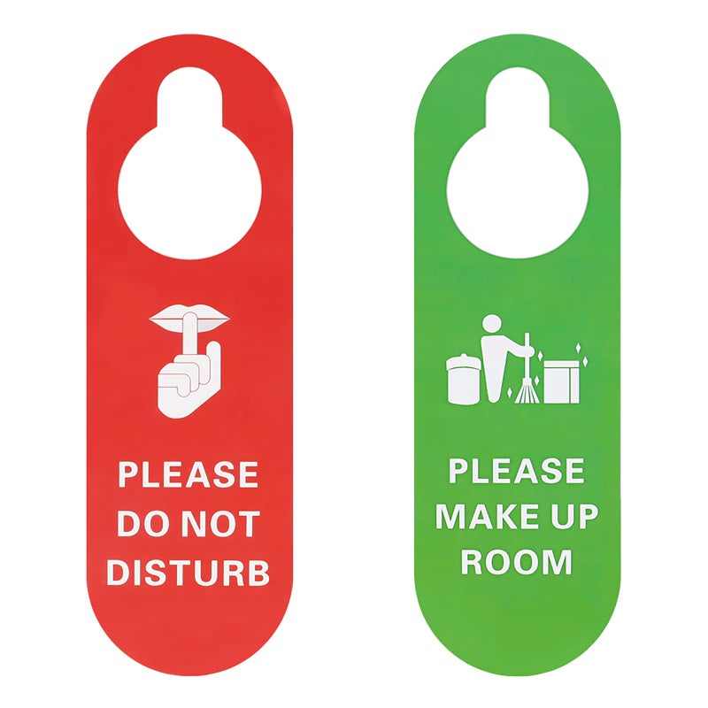 10PCS Muka Plastic Make Up Room Hanger Sign Do Not Disturb Door Knob Hanger for Hotel