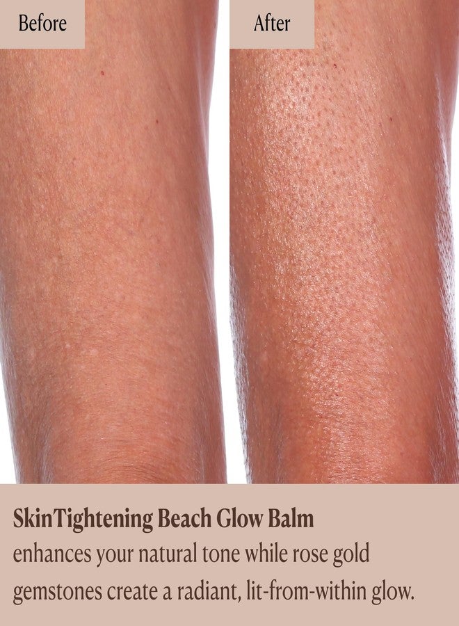 Nakery SkinTightening Beach Glow Balm - Firming, Smoothing Face & Body Lotion - Instantly Blurs Imperfections & Visibly Firms Dull, Crepey Skin in 3 Days - Translucent, No Tint, Non Greasy - 3.53 oz - Image 5