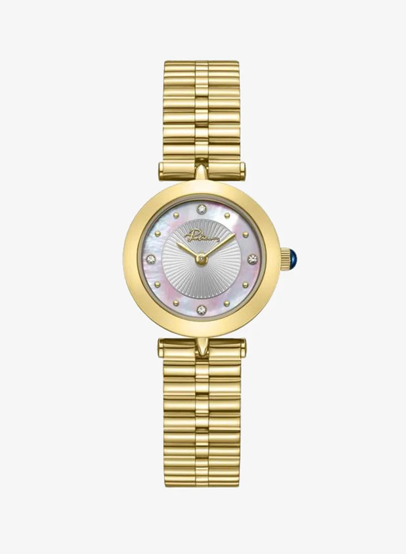 Agra White Dial Stainless Steel Bracelet Analog Watch for Women, 24mm