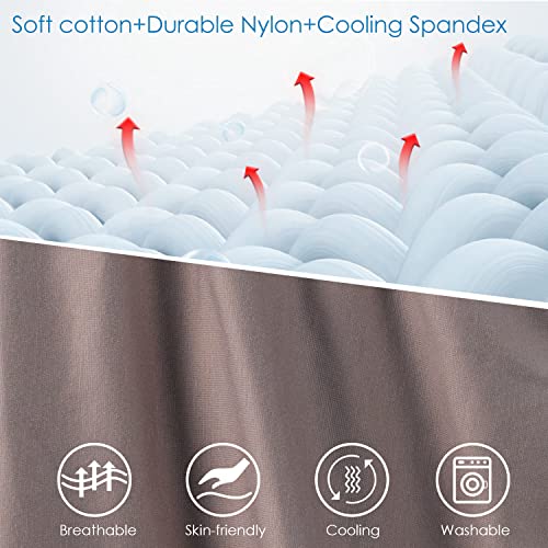 QUEEN ROSE Cooling Pregnancy Pillows, Maternity Pillow for Sleeping, 55in U Shaped Body Pillow for Pregnant Support, with Removable Silky Cover, Beige - Image 2