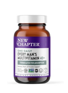 New Chapter One Daily Every Man's Multivitamin 40+ 72 Tablets  - Image 1