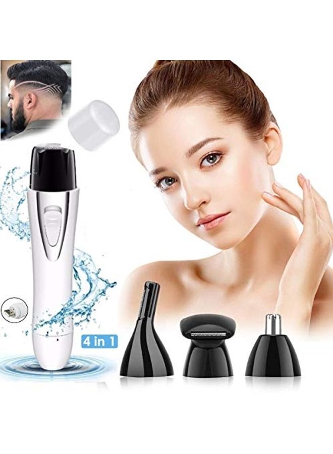 NIBEMINENT 4-Piece Professional Facial Nose Hair Trimmer Set - Image 1