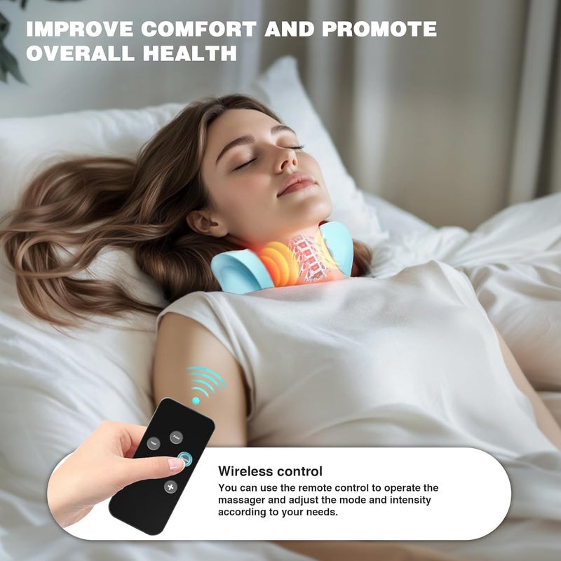 Neck Massager with Heat - Rechargeable Massage Pillow for Neck and Shoulder Relaxation - Image 4