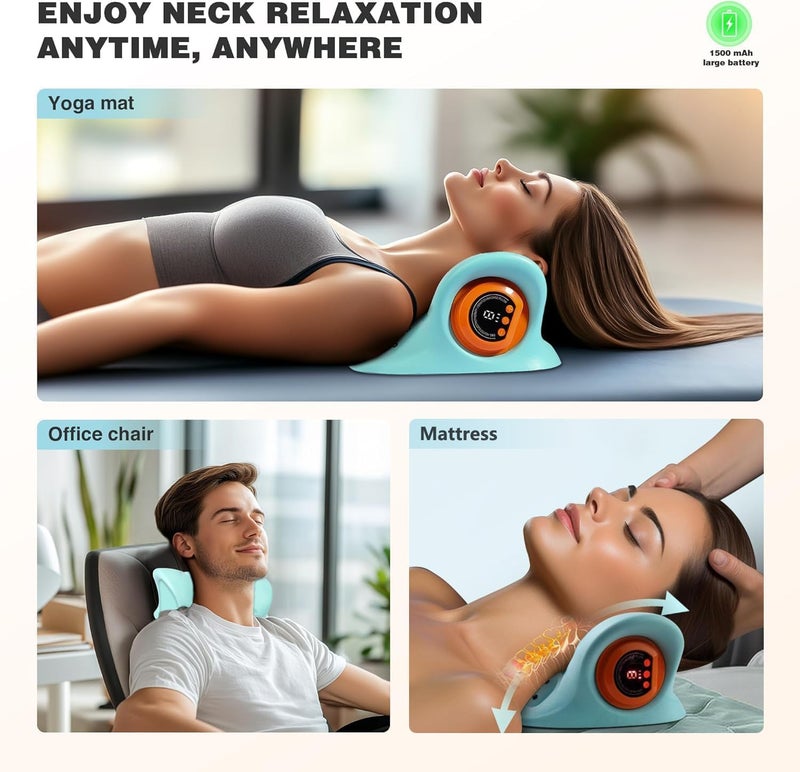Neck Massager with Heat - Rechargeable Massage Pillow for Neck and Shoulder Relaxation - Image 5