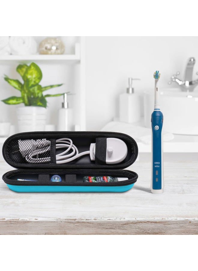 Nincha EVA Electric Toothbrush Case - Durable Hard Shell Travel Case with Mesh Pocket - Fits Most Powered Toothbrush Products (Blue) - Image 4