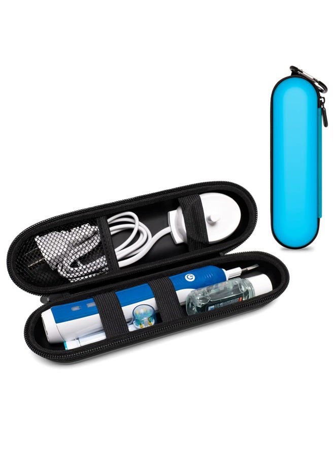 Nincha EVA Electric Toothbrush Case - Durable Hard Shell Travel Case with Mesh Pocket - Fits Most Powered Toothbrush Products (Blue) - Image 1