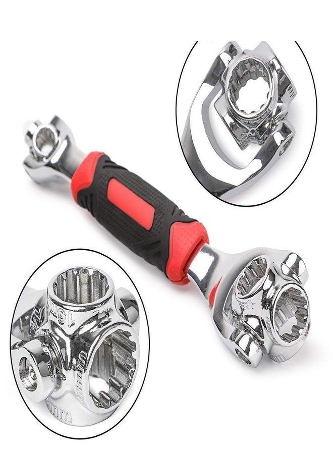 Mobhada 48 In 1 Multi-Socket Professional Fixed Square Wrench With 360° Rotating Heads For Auto, Home, Outdoor And More. - Image 1