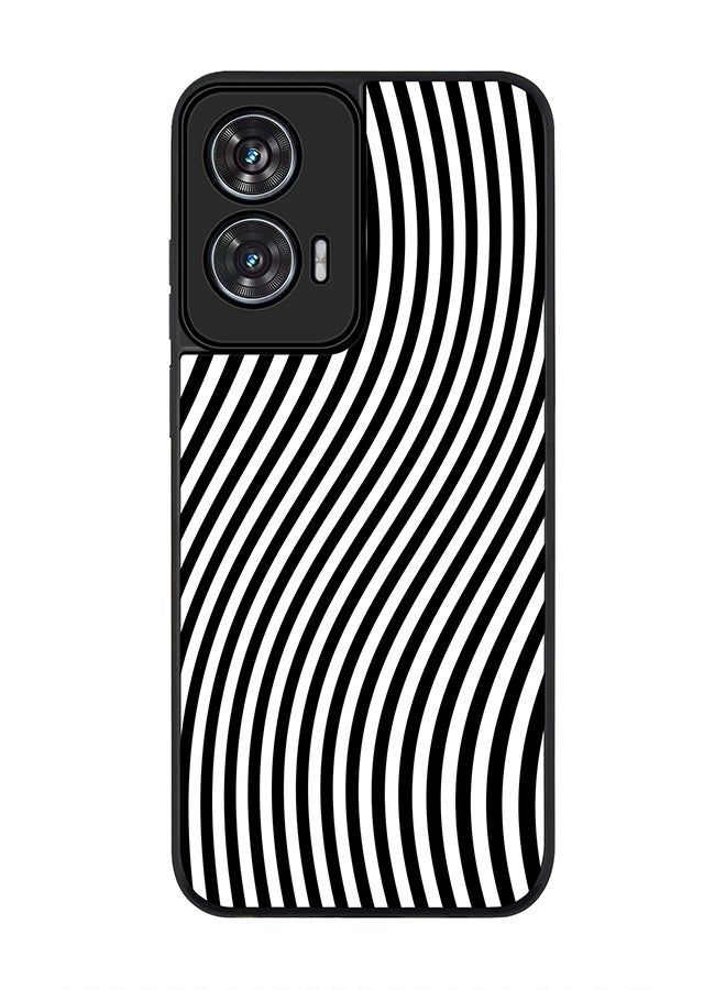 Stylizedd For Motorola Edge 50 Fusion 5G Case,Slim fit Camera Protection, Shockproof Thin Phone cover  - Zebra Lines - Image 1