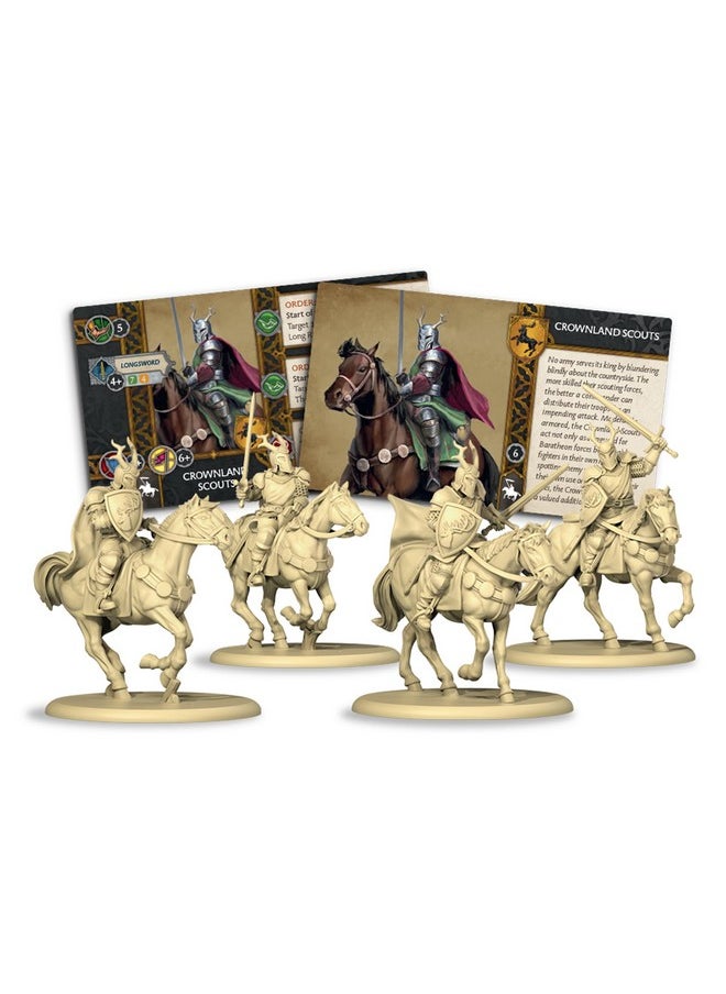 CMON A Song of Ice and Fire Tabletop Miniatures Game Crownland Scouts Unit Box (Multilingual Edition) Strategy Game for Adults, Ages 14+, 2+ Players, 45-60 Minute Playtime, Made