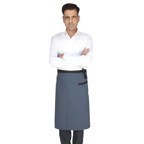 Switchon Waist half Apron with front pocket free Size (Grey_Black) - Image 2