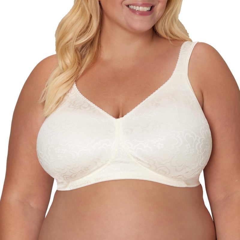 PLAYTEX Womens 18-hour Ultimate Lift Wireless Full-coverage Bra, Single Or 2-pack Bra, Mother Of Pearl, 42C US - Image 1