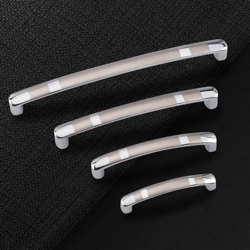 ATOM 4.1 inch Zinc Cabinet Pull Handle | Cppt Finish | Wardrobe Handle for Office & Kitchen Drawer | Push Bar 536 | Pack of 2 - Image 4