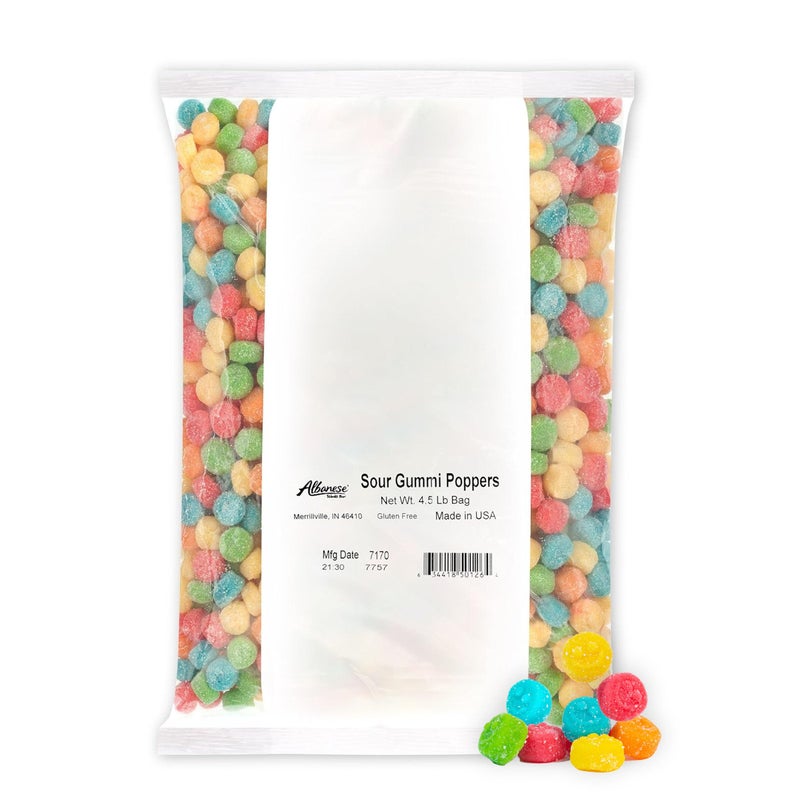 Albanese Candy Sour Gummi Poppers 45pound Bag - Image 3