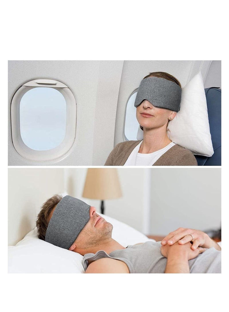 Barakah Handmade Cotton Sleep Mask Blackout ,Comfortable Breathable Eye Mask for Sleeping Adjustable Blinder Blindfold Airplane with Travel Pouch,Best Night Companion Eyeshade for Women Men Kid - Image 3