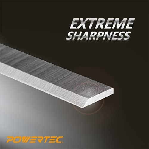 POWERTEC 6 Inch Jointer Blades for Delta 37-190 37-195 37-205 37-220 37-275X Jointer, Replacement for 37-658 Jointer Knives, Set of 3 (148031) - Image 2
