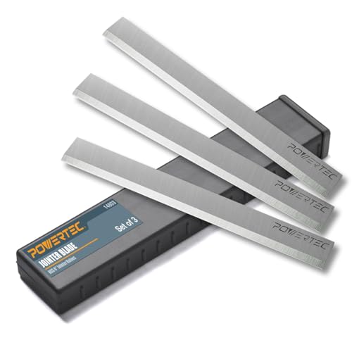 POWERTEC 6 Inch Jointer Blades for Delta 37-190 37-195 37-205 37-220 37-275X Jointer, Replacement for 37-658 Jointer Knives, Set of 3 (148031) - Image 1