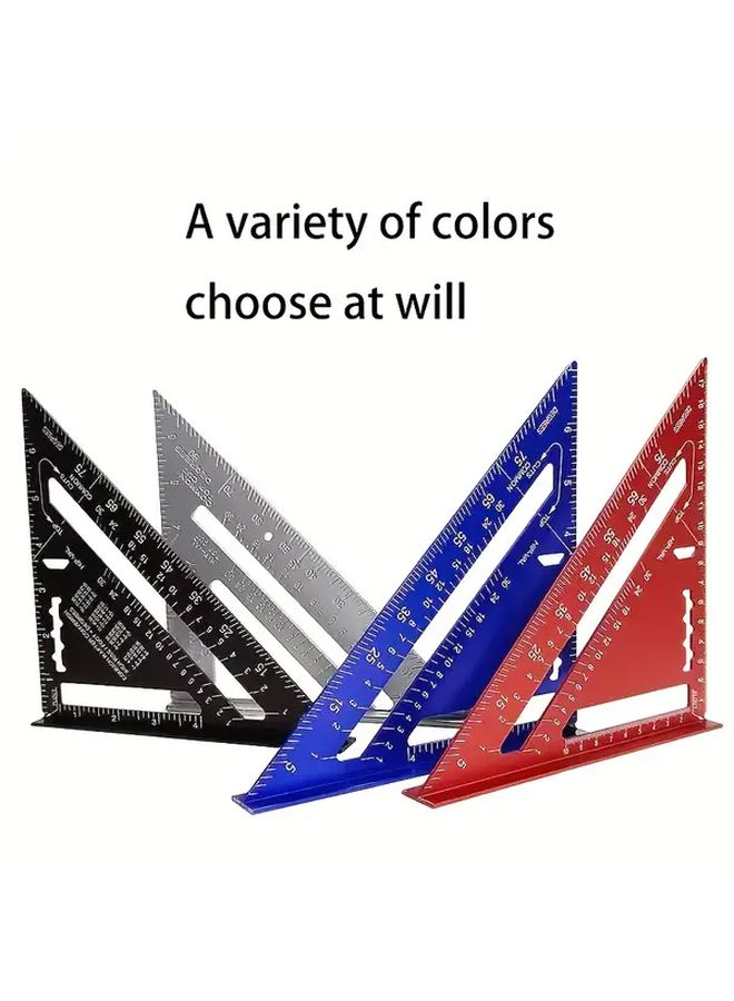 Large Size Aluminum Alloy Triangular Ruler High Precision Woodworking Tool - Image 5