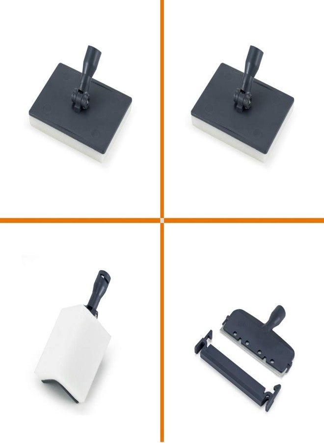 هايغر مجموعة أدوات تنظيف أحواض السمك hygger hg816 6 في 1 (إسفنجتان مسطحتان، إسفنجة بزاوية، مكشطة حادة) - Image 1