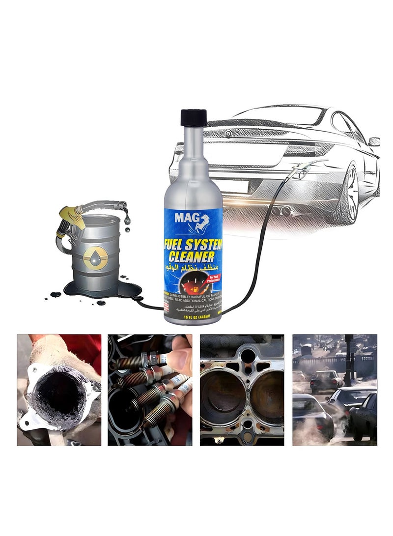 MAG Fuel System Cleaner 443ml – Cleans Fuel Injectors, Restores Power, Improves Mileage, Reduces Emissions, Made in USA, Petrol Engine Additive - Image 5