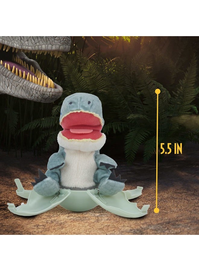 WOW! STUFF Jurassic World Drop n Pop Dino, Velociraptor, Dinosaur Egg With Pop-up Plush Toy, Official Fallen Kingdom Merchandise, Gifts and Toys for Boys and Girls, Aged 5+, Blue - Image 4