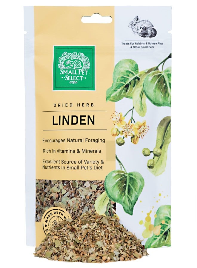 Small Pet Select - Linden, a Natural Herbal Treat for Adult Rabbits and Guinea Pigs, 2oz - Image 1