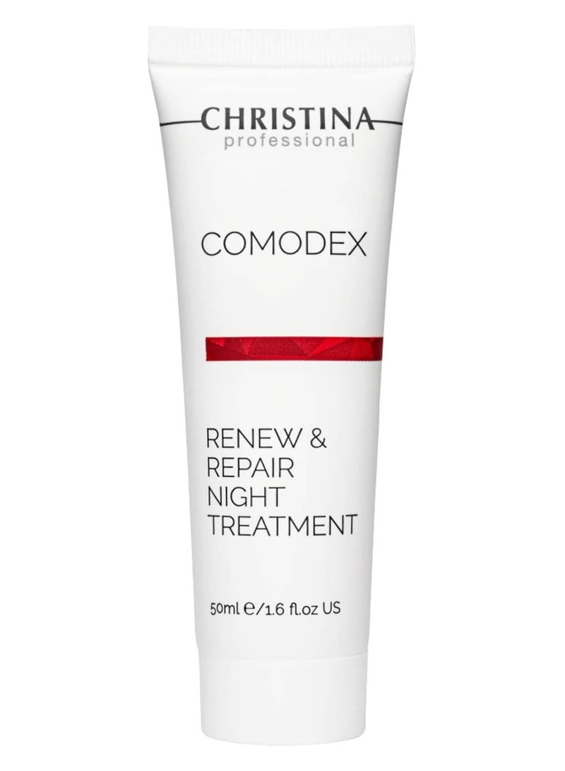 Christina Comodex Renew & Repair Night Cream with Retinol and Salicylic Acid | Moisturize, Tighten, and Cleanse your Skin | Suitable Oily And Combination Skin 50ml - Image 1