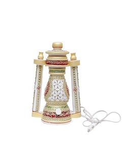 ANUSHKA ARTS ANUSHKA ARTS Antique Rajasthani Marble Lantern Lamps for Home Decoration Round Lantern Table Lamp with Bulb Decorative Showpiece Handicraft Home Decor 8X55 Inch  - Image 1
