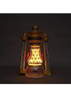 ANUSHKA ARTS ANUSHKA ARTS Antique Rajasthani Marble Lantern Lamps for Home Decoration Round Lantern Table Lamp with Bulb Decorative Showpiece Handicraft Home Decor 8X55 Inch  - Image 3