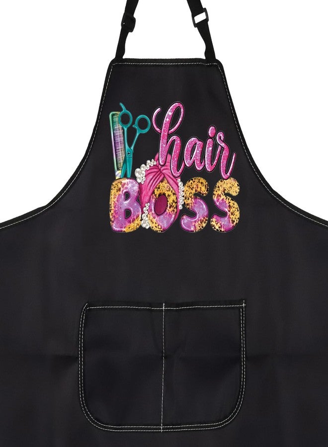 PXTIDY Hair Boss Apron Hair Salon Gift Hair Stylist Graduation Gifts Barbershop Salon Apron Hair Dresser Gift Hairdresser Gifts (hair BOSS apron) - Image 2